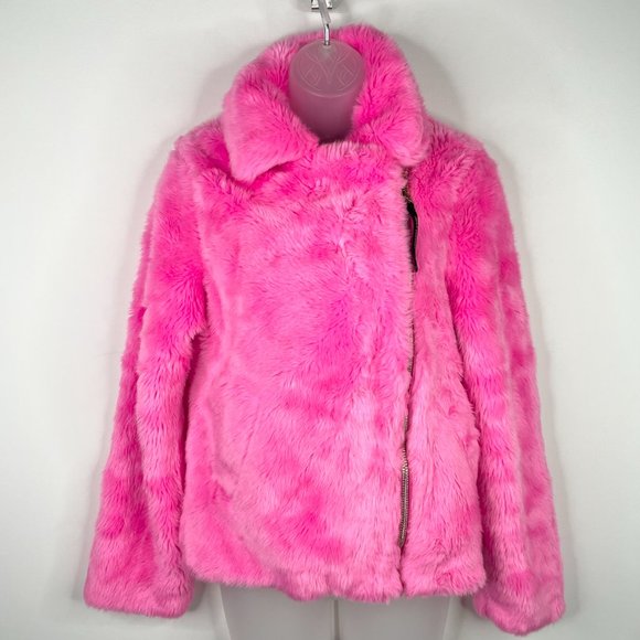 Juicy Couture Black Label Hot Pink Faux Fur Jacket - Picture 7 of 15